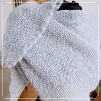 Chusta szara/ rękodzieło