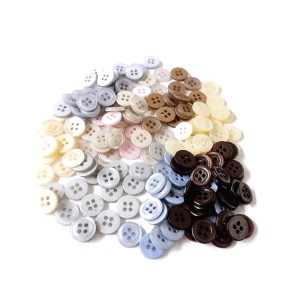 Guzik plastikowy  o średnicy 10 mm, koszulowy - średnica 10 mm  - różne kolory