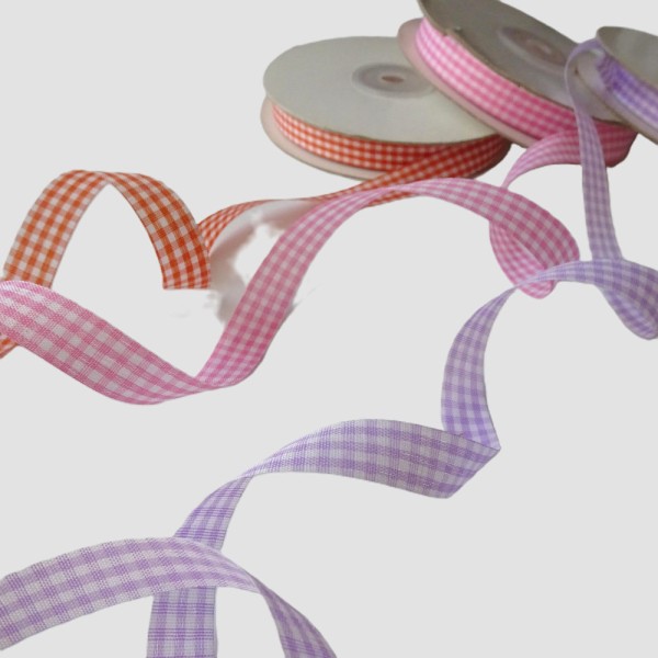 Wstążka w kratkę 12 mm kpl / 2 mb