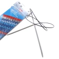 Druty z żyłką z powlekanego aluminium  do wykonywania golfów- długość 60 cm