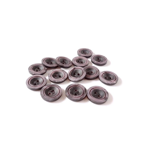 Guzik  17 mm fioletowy