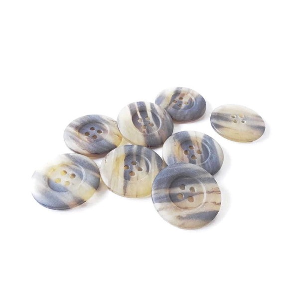 Guzik  30 mm płaszczowy kpl / 8 szt