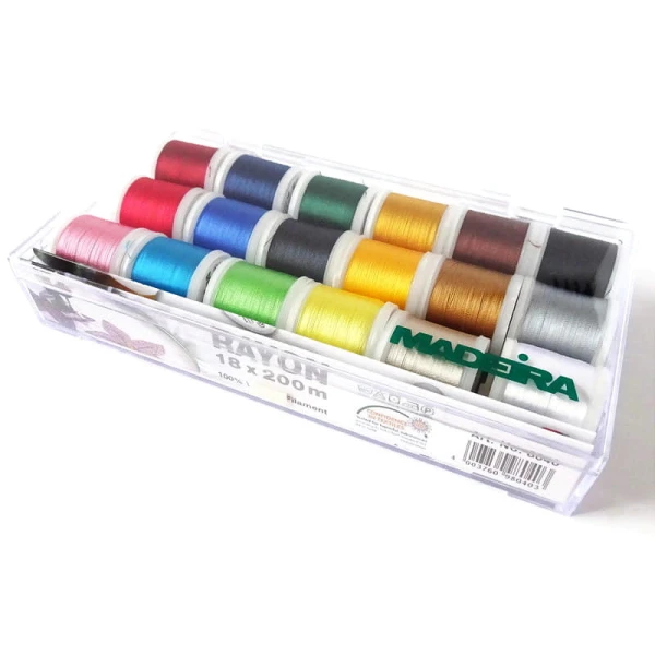 Zestaw nici do haftu maszynowego Rayon 