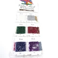 nici metalicznych nr 10  do haftu ręcznego  - 12 kolorów - szpatułka / 5 m
