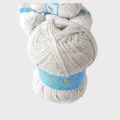Włóczka z lnem produkcji Arelan-motek 100 g / 520 m / tex 64x3 /- akryl 85 % + 15 % len- kolor : naturalny, surowy