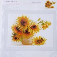 Zestaw do haftu krzyżykowego R1488 Słoneczniki | Hot Sunflowers