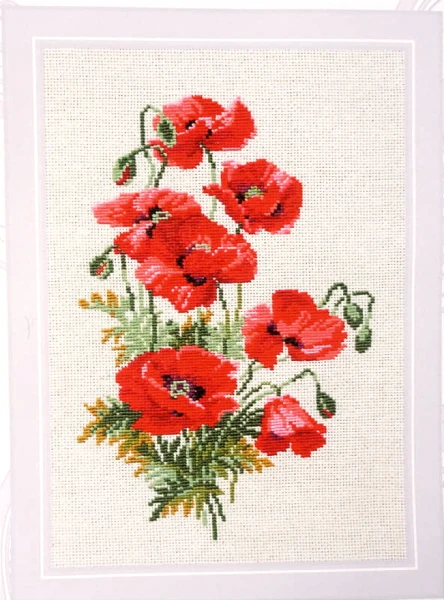 Zestaw do haftu krzyżykowego 808 maki | Wild Poppies
