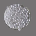 Koraliki plastikowe w kolorze białym  - średnica 5 mm - opakowanie 10 g - 80 szt
