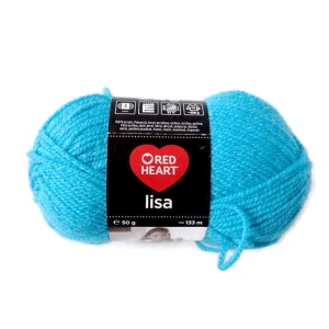 Włóczka Lisa produkcji Red Heart - motek 50g/125 m- druty 3-4 - skład 100 % akryl- kolor niebieski