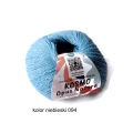 Włóczka wełniana z lnem KOSMO produkcji Opus Natura     - motek 50 g / 200 m / wełna 80 % + 20 % len     - na druty 3-4 kolor niebieski