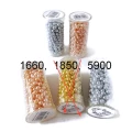 Perełki szklane- opakowanie 27 g, około 345 szt- wielkość koralika 4 mm