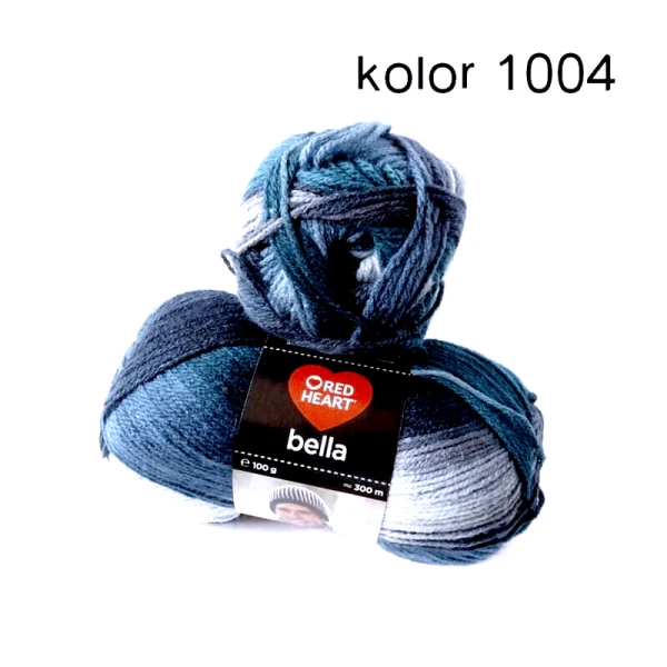 Włóczka Bella akryl ombre 100g